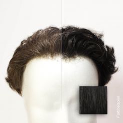 New Generation Toupet - Farbe #1 Tief Schwarz Sofortprogramm