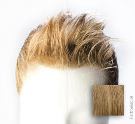 Monofilament - French Lace Toupet - Farbe #12R Mittelblond 