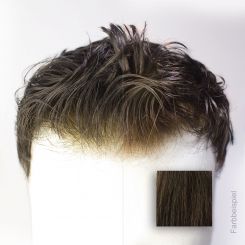 Monofilament - French Lace Toupet (PU) - Farbe #2 Dunkelbraun 