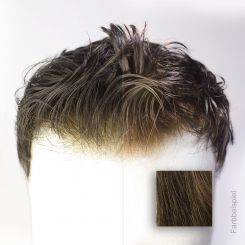 Monofilament - French Lace Toupet (PU) - Farbe #3 Graphit Braun 