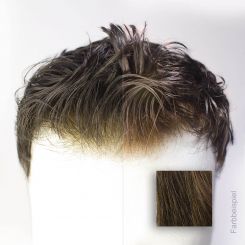 French Lace Toupet - Farbe #3 Graphit Braun 