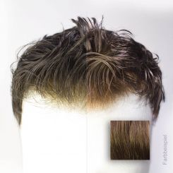 French Lace Toupet - Farbe #4 Mittelbraun 