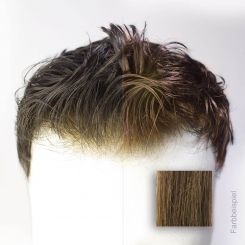 French Lace Toupet - Farbe #5 Schokobraun 
