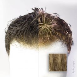 French Lace Toupet - Farbe #5R Kastanie 