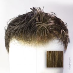 Monofilament - French Lace Toupet - Farbe #7 Haselnuss 